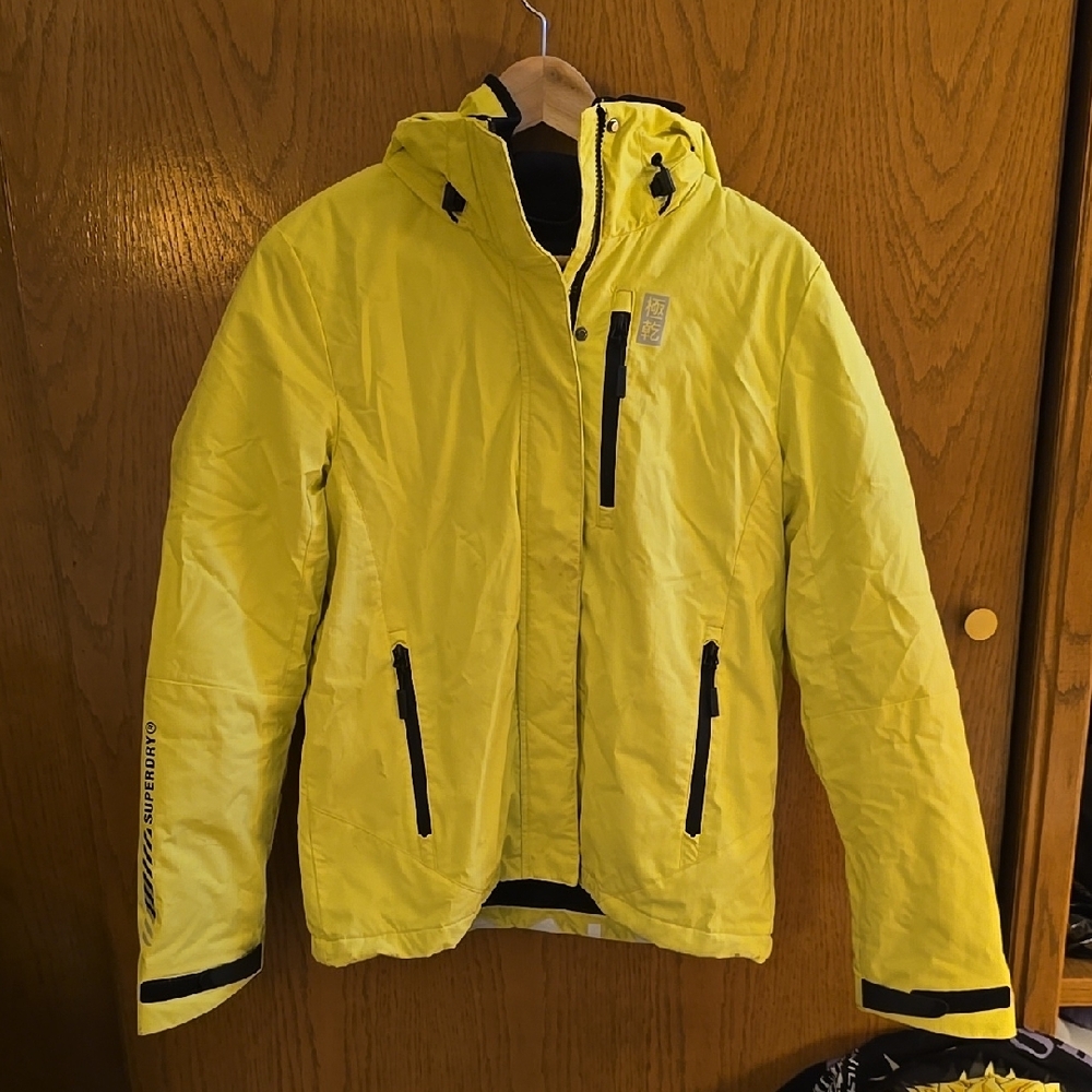 DISCONTINUED - Cyberpunk style Superdry FLOURESCENT Yellow Jacket